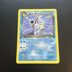 Dark Blastoise 20/82 1st Edition Pokemon TCG Team Rocket Non Holo Rare - Image 1