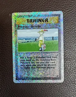Pokemon TCG LP Pokemon Breeder 102/110 Reverse Holo WOTC: Legendary Collection - Image 1