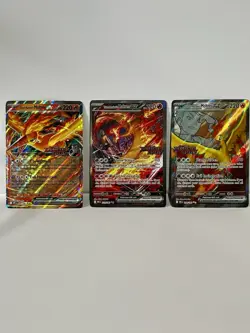 Pokemon TCG Team Rockets Moltres EX Destined Rivals Card 229/182 SIR Stamped Set - Image 1