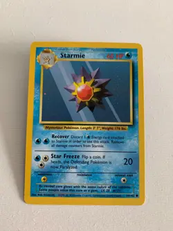 POKEMON STARMIE BASE SET 64/102, WOTC. 1999. STAGE 1. - Image 1