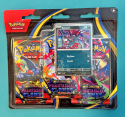 Pokemon TCG Phantasmal Flames 3 Pack Blister w/ Sneasel Cosmo Foil; Sealed - Image 1