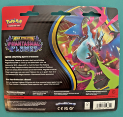 Pokemon TCG Phantasmal Flames 3 Pack Blister w/ Sneasel Cosmo Foil; Sealed - Image 2
