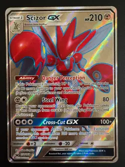 Scizor GX Full Art 158/168 NM Sm-Celestial Storm Holo NEVER PLAYED Pokemon - Image 1