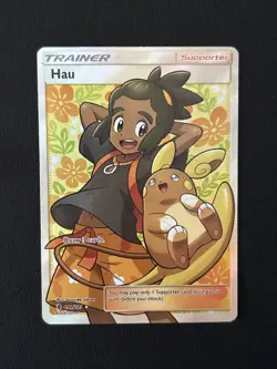 Pokemon TCG Hau Full Art Trainer Guardians Rising 144/145 - Image 1