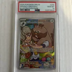 2025 POKEMON DRI EN-DESTINED RIVALS ILLUSTRATION RARE ARVEN'S GREEDENT PSA 10 - Image 1