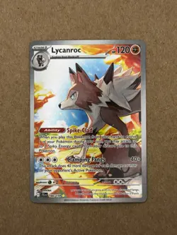 Pokemon TCG Lycanroc Illustration Rare Holo 166/159 Journey Together English Nm - Image 1