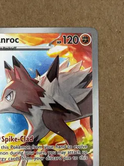 Pokemon TCG Lycanroc Illustration Rare Holo 166/159 Journey Together English Nm - Image 2