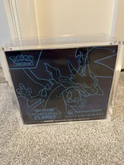 Pokemon TCG Phantasmal Flames Pokemon Center ETB- with acrylic case - Image 1