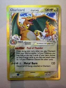 Charizard (Delta Species) 4/100 Crystal Guardians Holo Rare Pokemon MP HP - Image 1