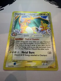 Charizard (Delta Species) 4/100 Crystal Guardians Holo Rare Pokemon MP HP - Image 2