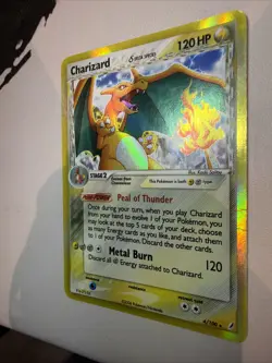 Charizard (Delta Species) 4/100 Crystal Guardians Holo Rare Pokemon MP HP - Image 4