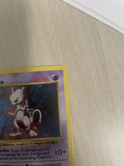 Pokemon TCG Mewtwo 010/102 Base Set (Shadowless) Holo Rare Vintage WOTC 1999 HP - Image 4