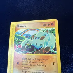 Mankey 92/147 Aquapolis Pokemon E Series Card Vintage 2002 Nintendo - Image 2