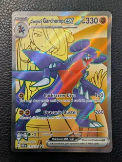 Cynthia's Garchomp ex - 215/182 Destined Rivals (Pokemon) Full Art Ultra Rare - Image 1