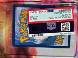 POKEMON PSA MISCUT Sleeping Mew GG#10 GRADED Crown Zenith TCG CARD !!NO HOLDER!! - Image 3