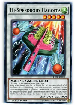 1x (P) Hi-Speedroid Hagoita - BOSH-EN049 - Rare - 1st Edition YuGiOh - Image 1