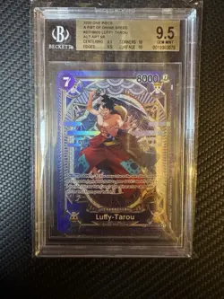 BGS 9.5 2025 ONE PIECE OP11-A FIST OF DIVINE SPEED 005 LUFFY-TAROU SP - Image 1