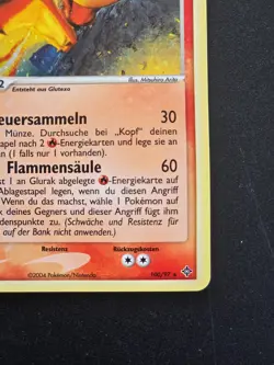 2003 Pokemon Glurak 100/97 Secret Rare Holo Ex Drache Charizard Dragon - Image 2