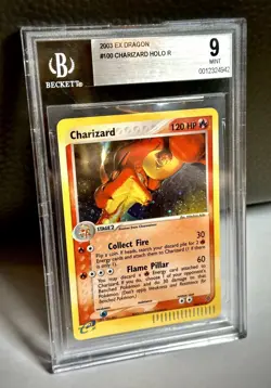 Pokemon 2003 EX Dragon Charizard 100/97 Holo BGS 9 Mint English - Image 1