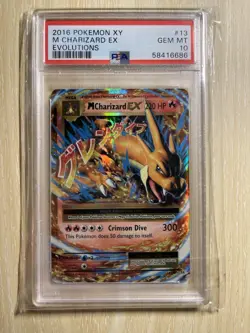 PSA 10 M Charizard EX Holo 13/108 Evolutions Ultra Rare Pokemon Card - Image 1