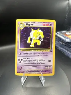 Pokemon TCG Hypno Fossil Holo Card 8/62 Unlimited Rare - Image 1