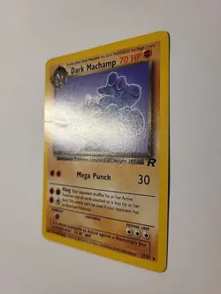 Pokemon Card - Dark Machamp Team Rocket 27/82 Rare MP - Image 3