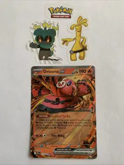 2025 Pokemon MEGA Evolution Phantasmal Flames ORICORIO ex card no. 18/94 - Image 1