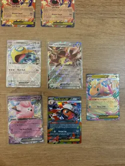 Ascended Heroes X9 EX Holo Rare Card Bundle Pokemon Mega Charizard Dragonite - Image 1