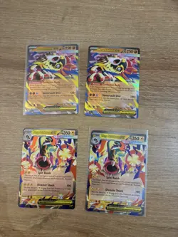 Ascended Heroes X9 EX Holo Rare Card Bundle Pokemon Mega Charizard Dragonite - Image 4