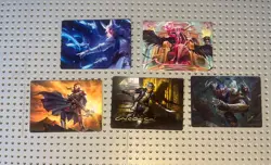 MTG Lot of 5 Final Fantasy ART SERIES Cards - One gold signature - Image 1