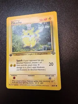 1st Edition Pikachu 60/64 Jungle Set Common Vintage Pokemon Card - NM - Image 2