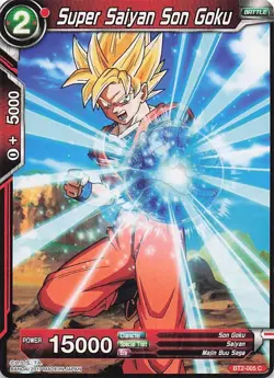Super Saiyan Son Goku BT2-005 C Dragon Ball Super Card Game Common NM - Image 1
