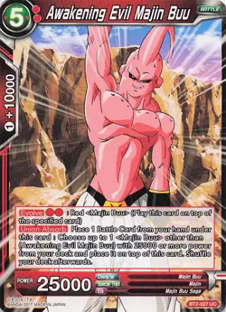 Awakening Evil Majin Buu BT2-027 UC Dragon Ball Super Common TCG Card - Image 1