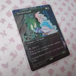 MTG Devoted Druid 138 FOIL Borderless Lorwyn Eclipsed Special Guests - NM - Image 4