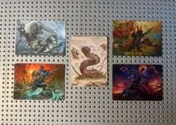 MTG Lot of 5 BLOOMBURROW ART SERIES Cards - Image 1