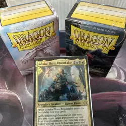 Magic the Gathering Ahoy Mateys Commander Deck + 2 Packs Matte Dragon Shields - Image 1