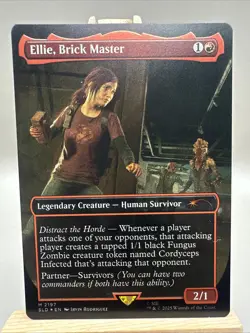 Ellie, Brick Master (Rainbow Foil) Secret Lair Drop Foil - Image 1