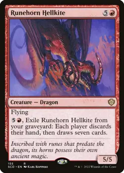 ~1x Runehorn Hellkite x1 ~NM~ SCD Magic the Gathering MtG~ - Image 1