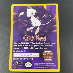 Catch Mew WOTC Movie Promo Pokemon Card Vintage - Image 1