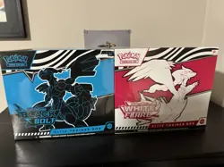 Pokemon TCG Black Bolt and White Flare ETB Bundle New and Sealed - Image 1