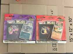 2 x Pokemon TCG Ascended Heroes Tech Sticker Collection | Gastly & Charmander - Image 1