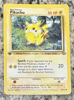 Pokemon TCG Pikachu 60/64 1st Edition Jungle - Image 1