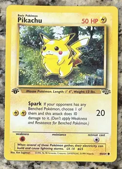 Pokemon TCG Pikachu 60/64 1st Edition Jungle - Image 2