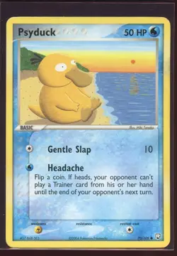 Psyduck Non-Holo Common Pl/HP 70/109 EX Team Rocket Returns Pokemon - Image 1