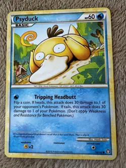 2010 Pokemon TCG HGSS Triumphant Psyduck Regular Non-holo 74/102 LP/NM - Image 1