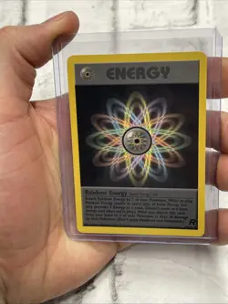 Vintage Pokemon TCG - Team Rocket Rainbow Energy 80/82 Non Holo Rare - 2000 - NM - Image 1