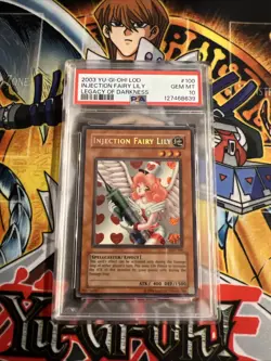 Gem Mint PSA 10 Injection Fairy Lily LOD-100 YU-Gi-Oh! 2003 Legacy of Darkness - Image 3