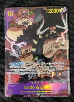 One Piece EN OP08-119 Kaido & Linlin SEC Alt Art NM-MT - Image 1