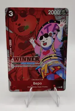 One Piece EN P-019 Bepo P Winner NM - Image 1