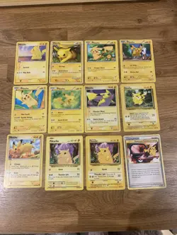 Pokemon Cards Pikachu Bundle X 12 Old Vintage Joblot Wotc Ex Series XY HGSS - Image 1